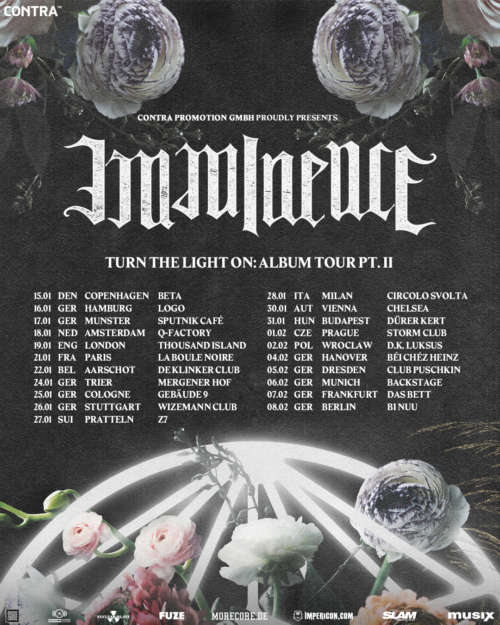 IMMINENCE – il tour europeo di “Turn The Light On”!