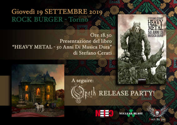 OPETH – Release party a Torino e presentazione libro di Stefano Cerati