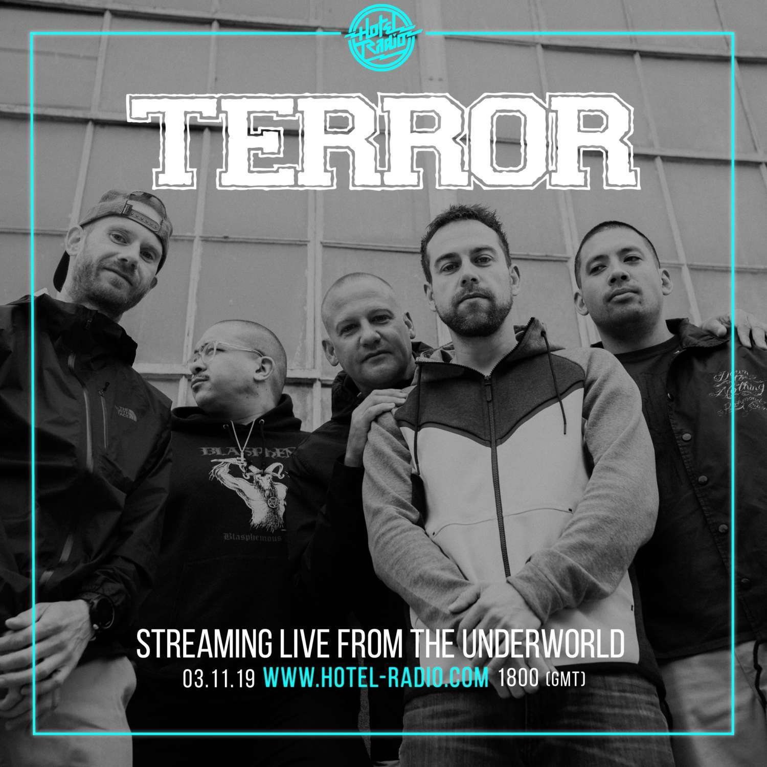 TERROR – in collaborazione con Hotel Radio trasmettono in streaming il concerto di Londra domenica!