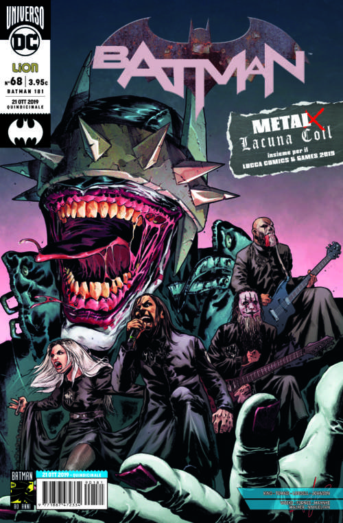 LACUNA COIL – sulla copertina di Batman N°68 della DC Comics