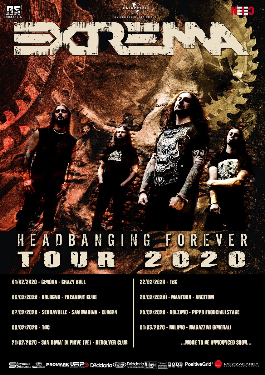 EXTREMA – annunciano il nuovo tour per Febbraio/Marzo 2020