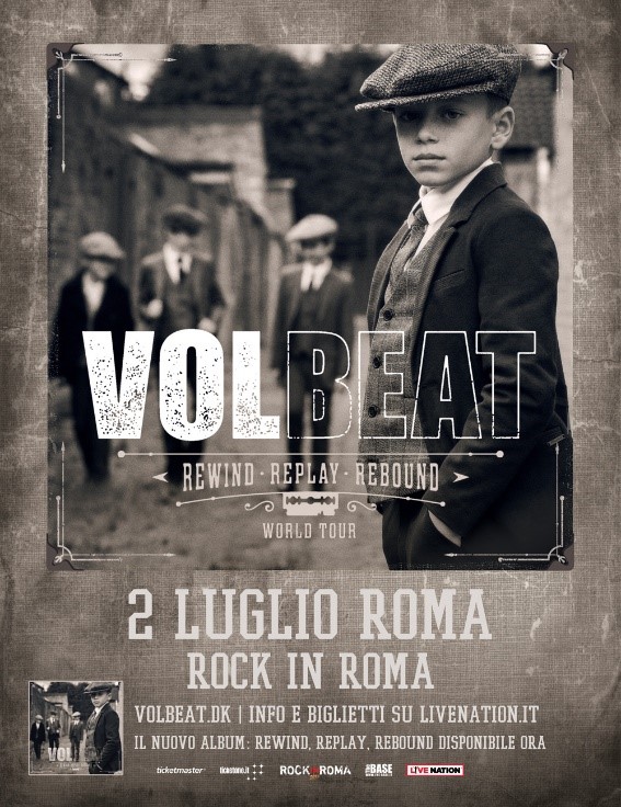 VOLBEAT: la band ritorna in Italia il 2 luglio al Rock in Roma!