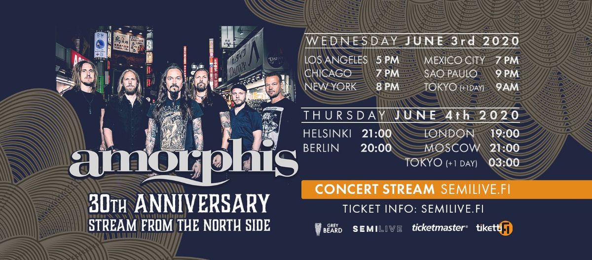 AMORPHIS – svelano un teaser del concerto “Stream From The North Side”