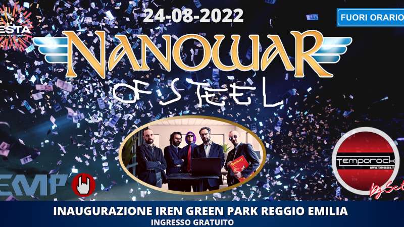 NANOWAR OF STEEL – live gratuito a Reggio Emilia il 24 agosto