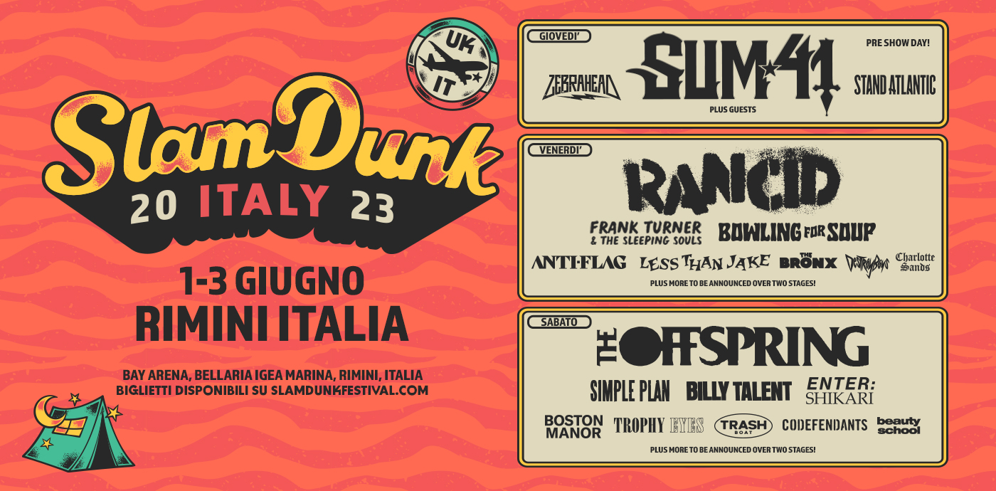SLAM DUNK FESTIVAL ITALY 2023 – si aggiungono nuovi nomi alla line-up!