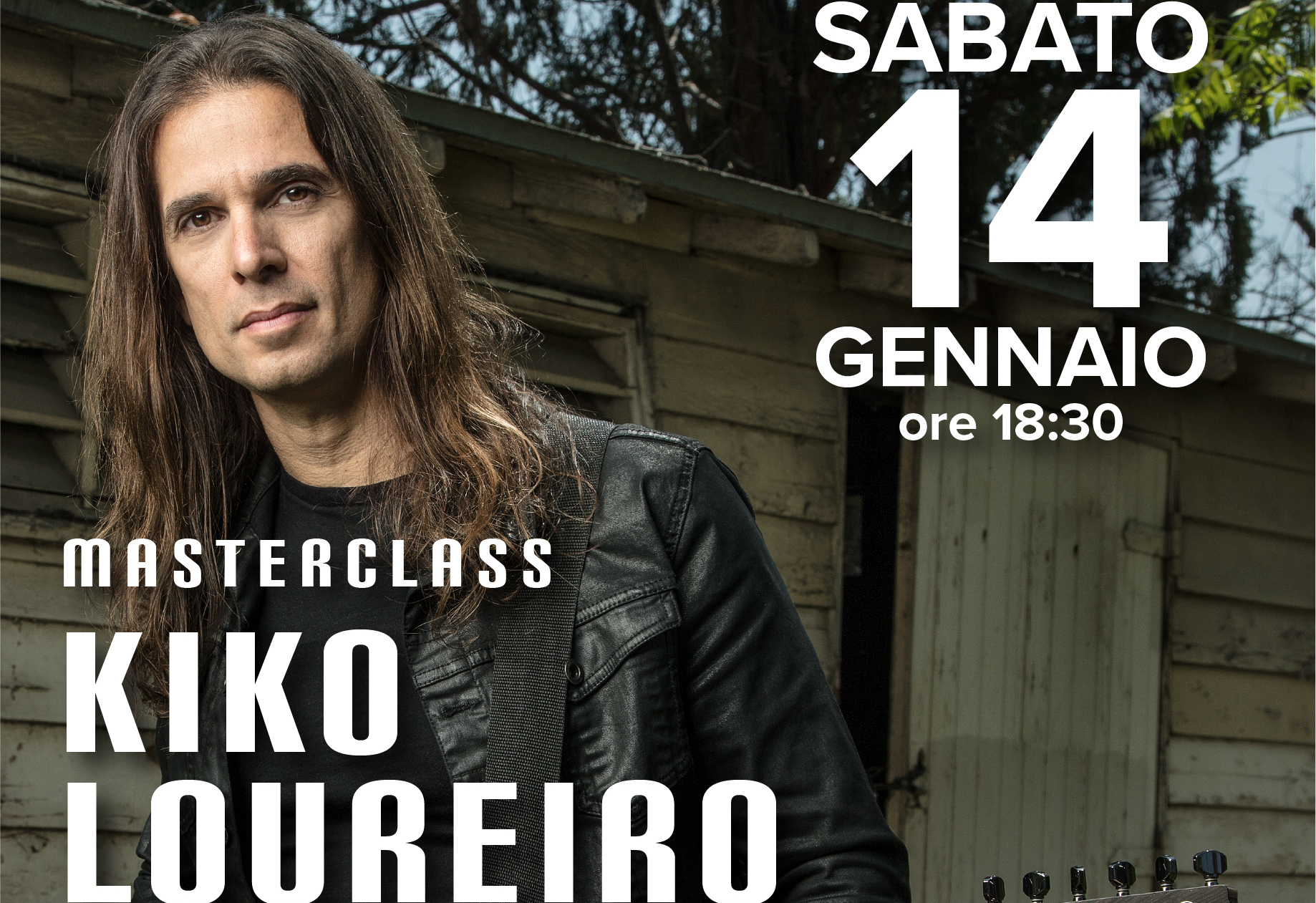 KIKO LOUREIRO – il 14/01/2023 masterclass con il chitarrista dei Megadeth