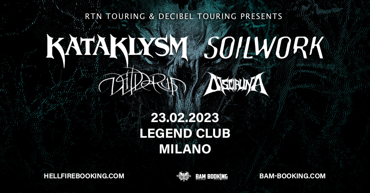 KATAKLYSM & SOILWORK – dal vivo al Legend Club di Milano il 23 marzo