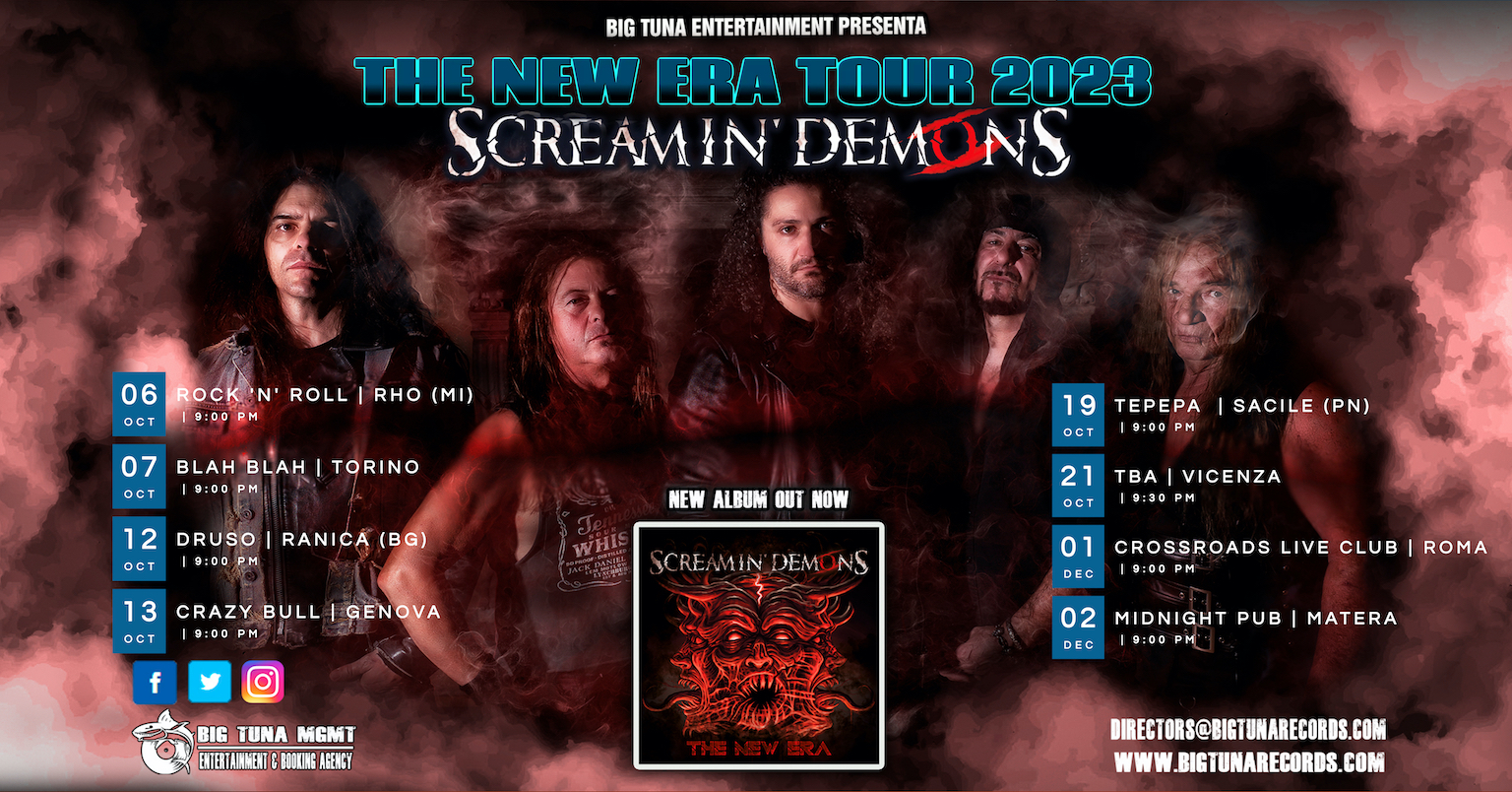SCREAMIN’ DEMONS (EX DEATH SS) – le date del tour: comunicato ufficiale