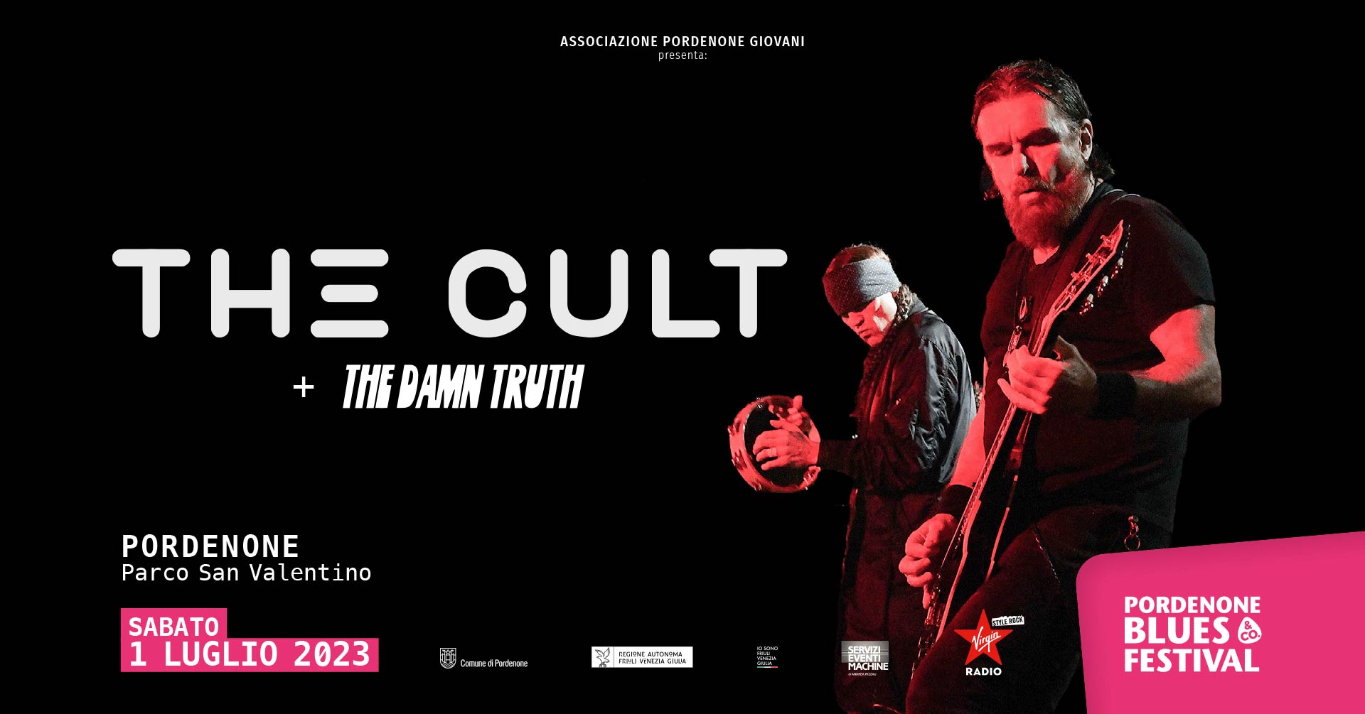 THE CULT + THE DAMN TRUTH – il concerto di sabato 1 luglio al Pordenone Blues Festival nel nostro live report!