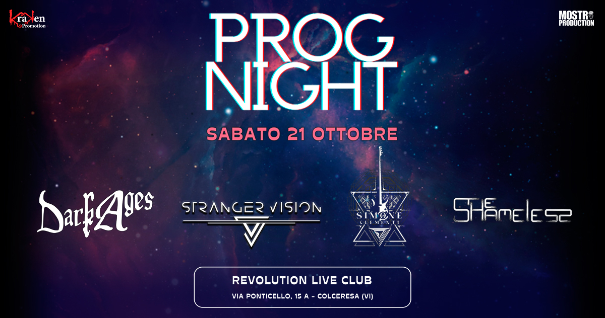 PROG NIGHT – appuntamento il 21 ottobre a Vicenza