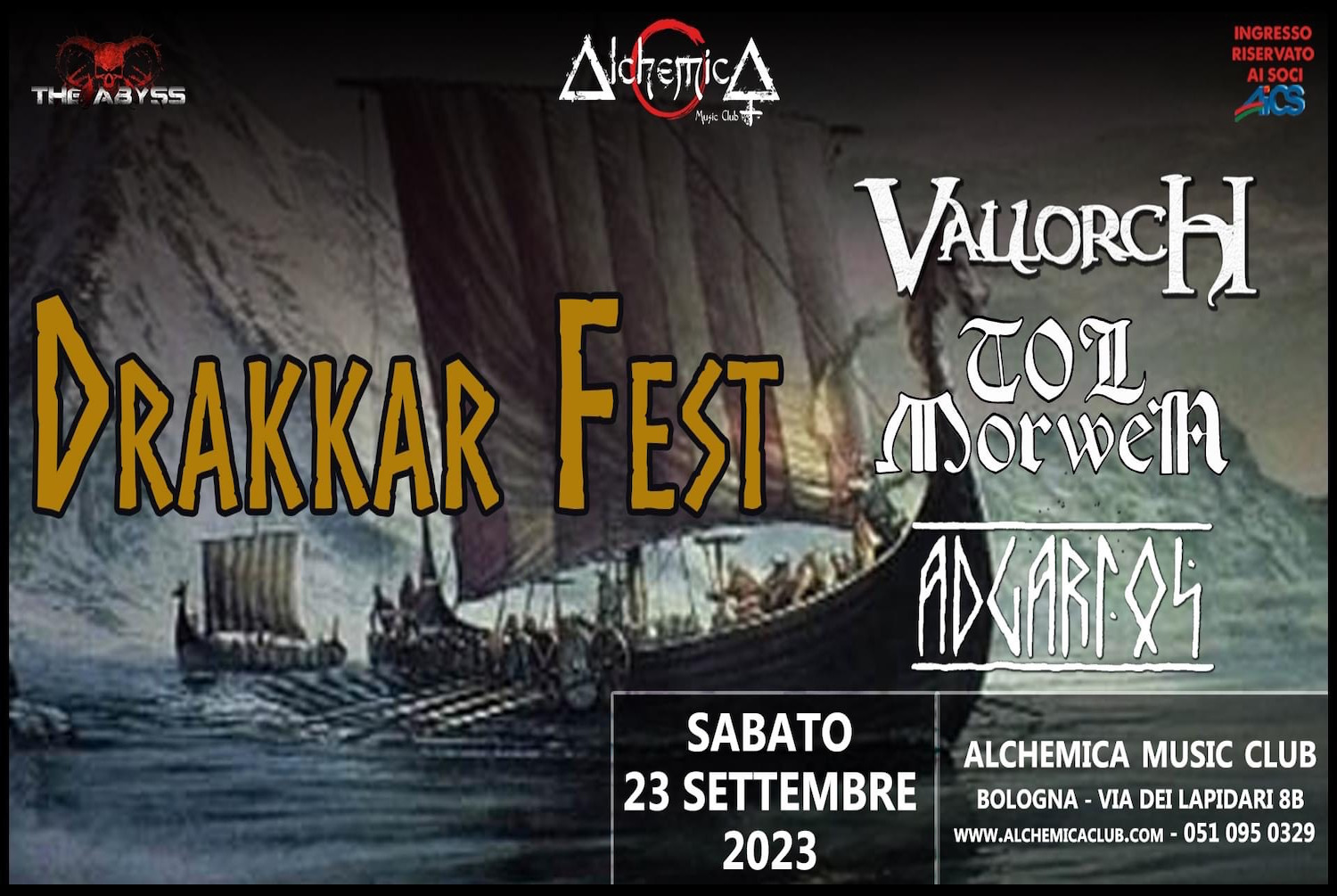 DRAKKAR FEST – festival Folk metal presso Alchemica di Bologna