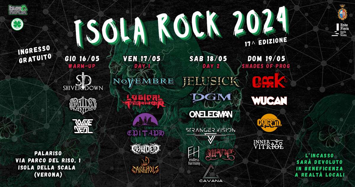 ISOLA ROCK 2024 – torna il 16/17/18/19 Maggio 2024