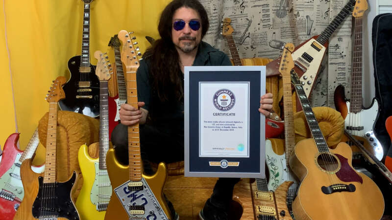 PIER GONELLA (NECRODEATH MASTERCASTLE) – ufficialmente entrato nel “Guinness World Records” per aver pubblicato il maggior numero di album in formato digitale