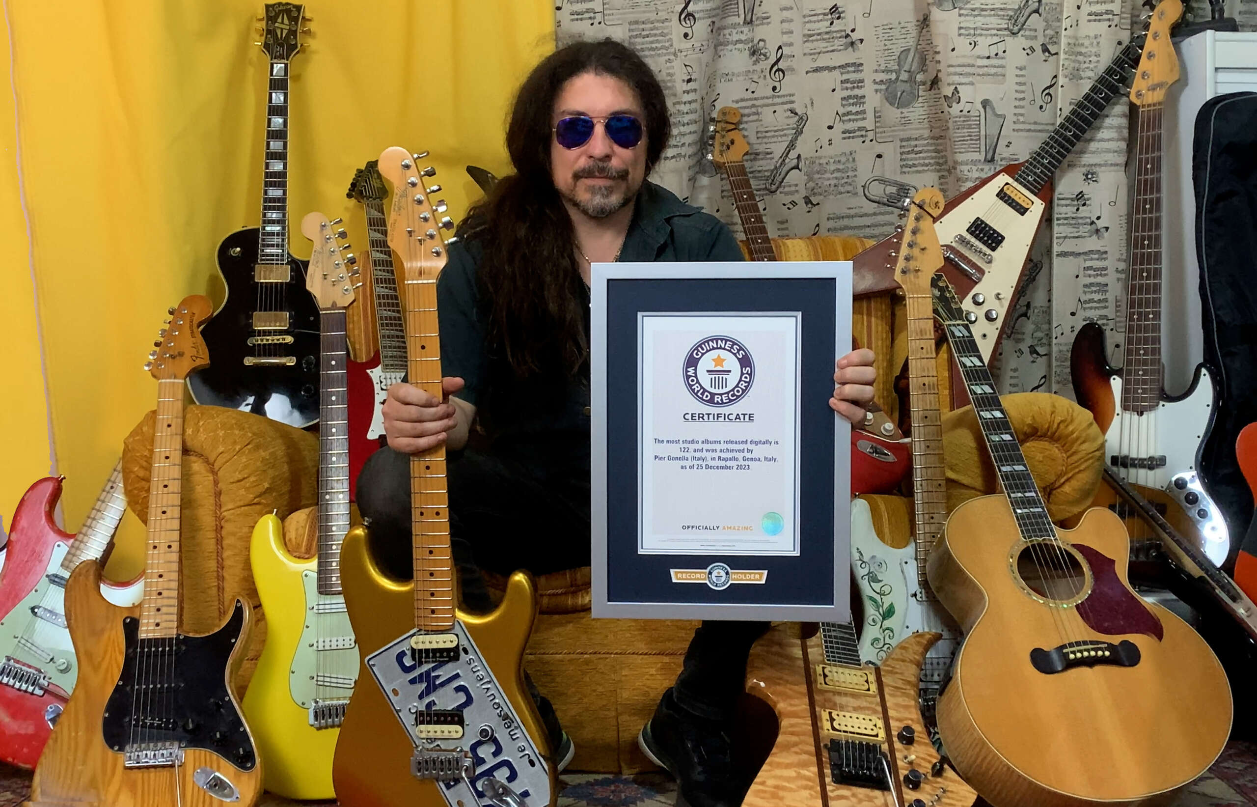 PIER GONELLA (NECRODEATH MASTERCASTLE) – ufficialmente entrato nel “Guinness World Records” per aver pubblicato il maggior numero di album in formato digitale